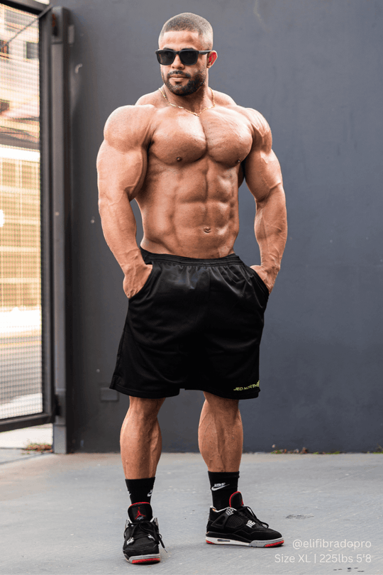 Jersey Mesh 7.5" Gym Shorts - Black