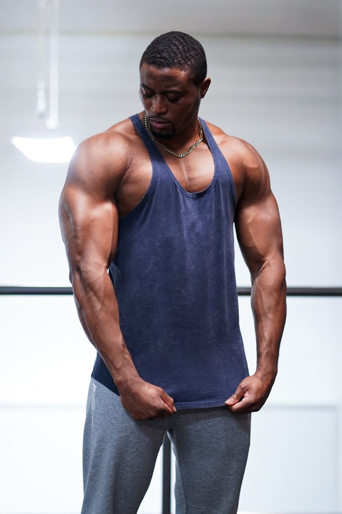 Classic Vintage Washed Racerback Stringer - Navy