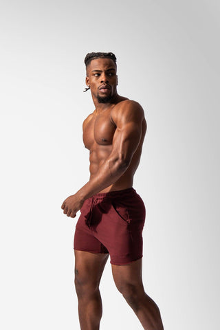 Motion 5'' Varsity Sweat Shorts - Maroon - Jed North Canada