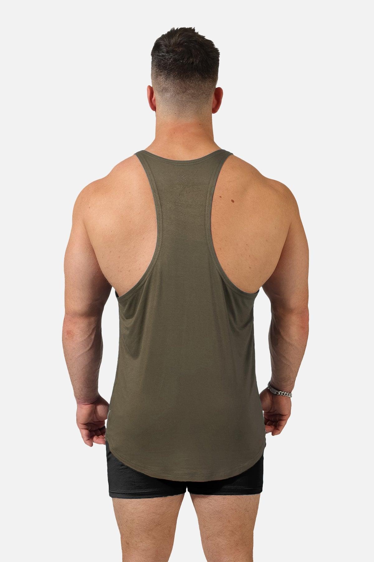 Classic Bodybuilding Racerback Stringer - Olive - Jed North Canada