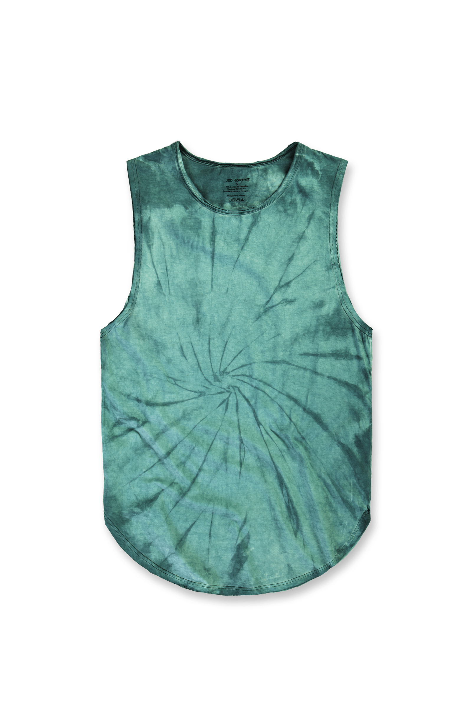 Luxe Flex Training Muscle Tee - Tie Dye Green - Jed North Canada