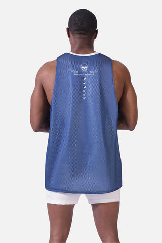 Lightning Mesh Reversible Workout Tank Top - Blue Sky - Jed North Canada