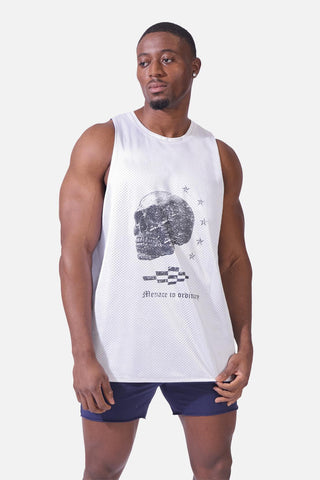 Lightning Mesh Reversible Workout Tank Top - Blue Sky - Jed North Canada